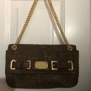 Michael Kors Brown Snake Purse